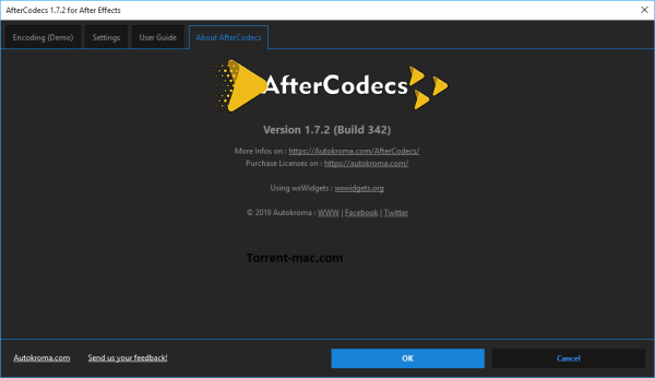 Autokroma AfterCodecs Crack Mac Download