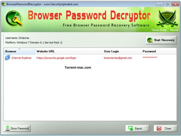 Browser Password Decryptor Crack Mac Download