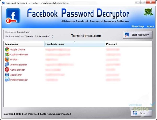 Facebook Password Decryptor Crack Mac Download