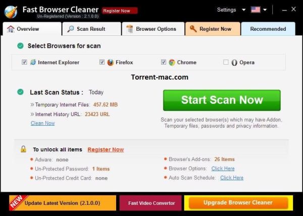 Fast Browser Cleaner Crack Mac