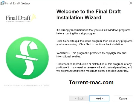 Final Draft Crack Mac Download