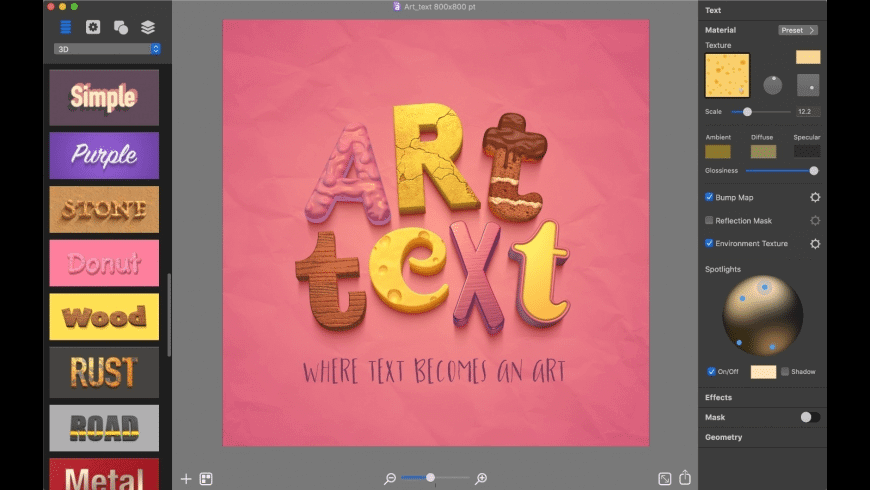 Art Text 4.0.3 Crack for Mac with License Key 2020 Latest Version